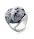 R417 - Gray eye ring creative gem ring