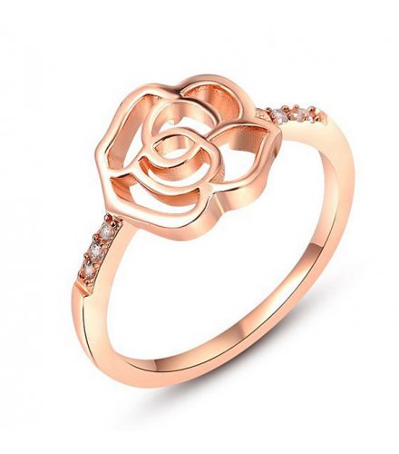 R424 - Plated Rose ring