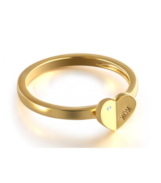 R471 - 18K gold heart-shaped diamond Ring
