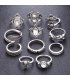 R480 - Retro ethnic style opal ring Set