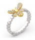 R489 - Diamond Honeycomb Ring