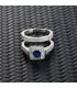 R580 - Blue Inlaid Zircon Ring