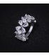 R583 - Fashion flower zircon ring