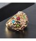R585 - Floral alloy gold-plated Ring