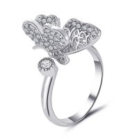 R629 - Silver Butterfly Ring