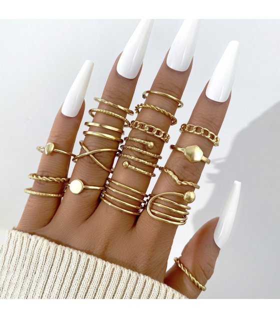 R677 - Retro Fashion Ring Set