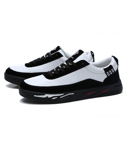 MS455 - Korean black and white Sneakers