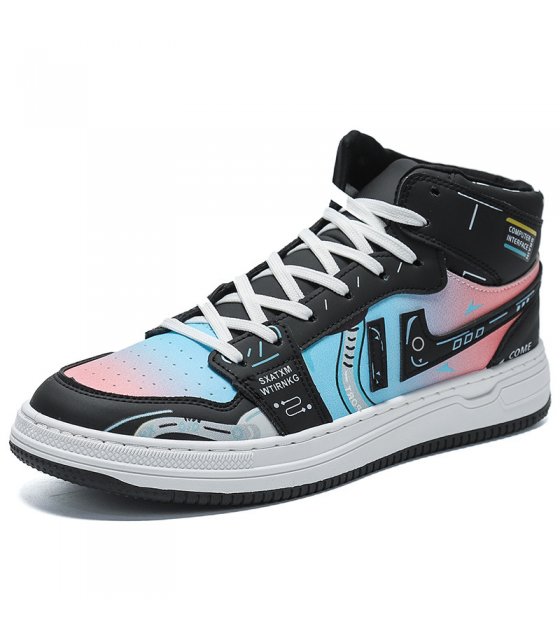 MS677 - Pixel Casual High Top Shoes