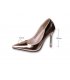 SH001-36Size - Thin Heels Champagne Gold Shoes - 