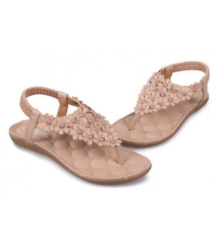 SH041 - Cream Floral Sandals