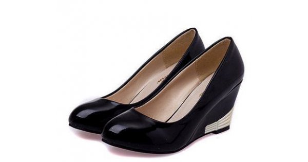 SH045 - Simple Black Heels |Sri lanka
