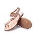 SH085 - Beaded toe flower flat shoes