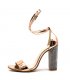 SH107 - Gold rhinestone high heel sandals