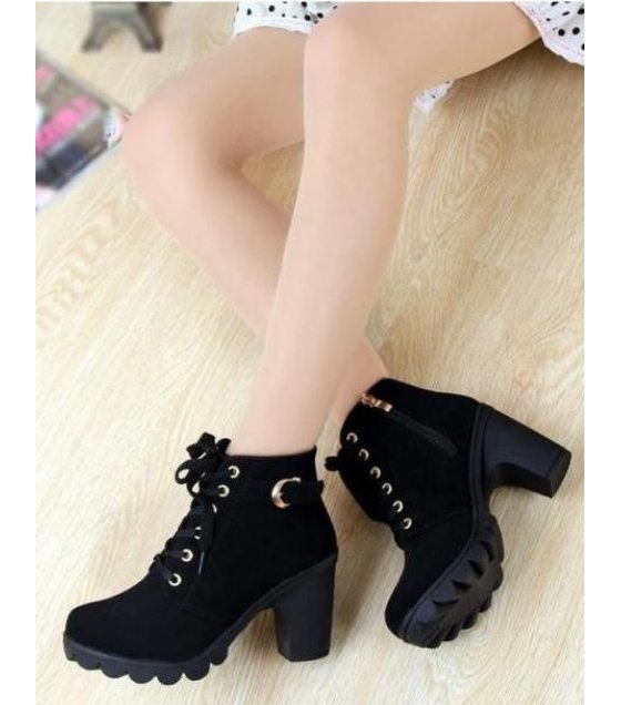 High heel thick casual women's boots
