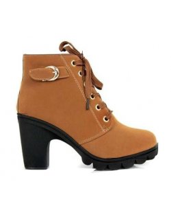 SH132 - Thick heel casual women's boots
