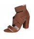 SH194 - Thick heel cross strap Shoes