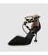 SH218 - Square heel rivet high heel sandals