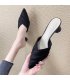 SH245 - Baotou folds vamp pointed high-heeled