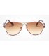 SG117 - Retro Double Coffee Frame sunglasses 