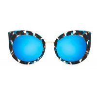 SG210 - Stylish Blue Printed Sunglasses