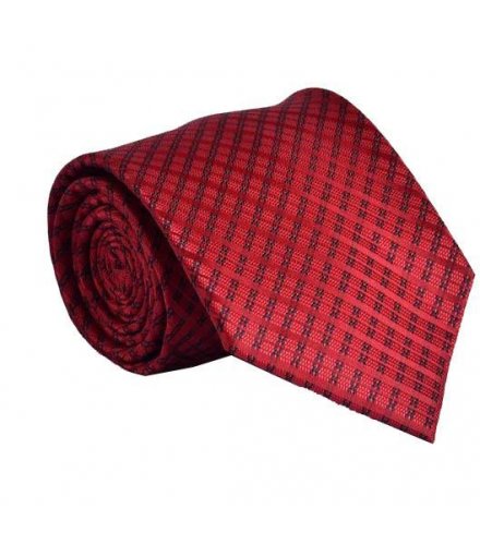 T009 - Red Dotted Tie