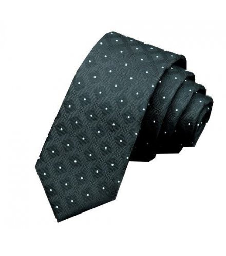 T017 - Black Dotted Tie