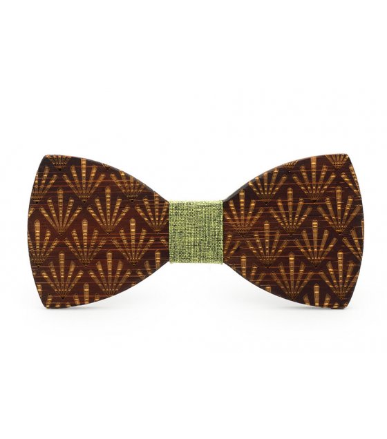 T054 - Bamboo and wood bow tie