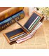 WA041 - Color embossed leather wallet mens