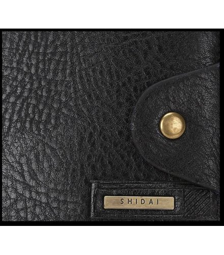 WA048 - Black Pu Leather Mens Wallet