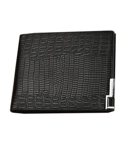 WA116 - Black Skin patterned Wallet