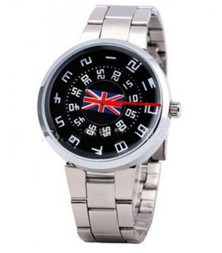W1050 - Black Flag Dial Watch