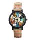 W1091 - Colorful PU leather strap watch