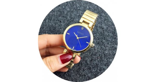 W1553 - Gold & blue Mixed Gucci Replica Watch |Sri lanka