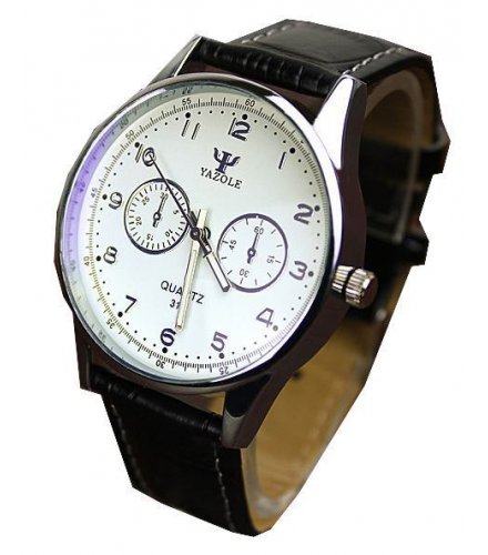 W1592 - Yazole Black Strap Watch