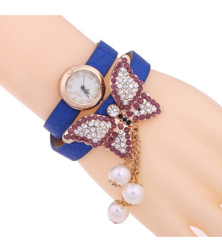 W1740 - Blue Butterfly Pearl Watch
