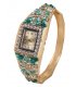 W1918 - Green Gemstone Bracelet Watch