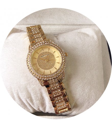 W2262 - Gold bracelet double row Watch