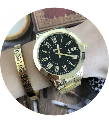 W2287 - Geneva color dial steel watch