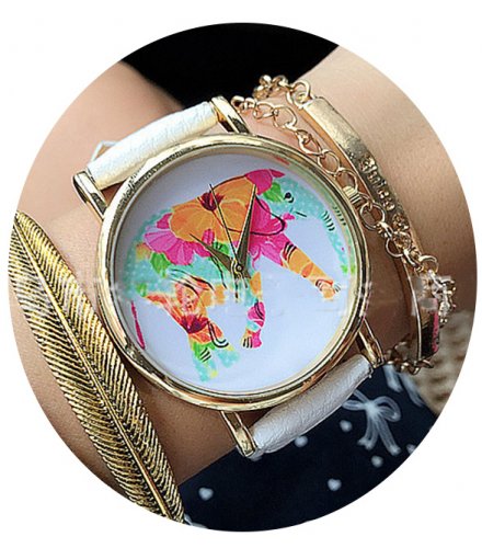 W2316 - Simple elephant pattern watch