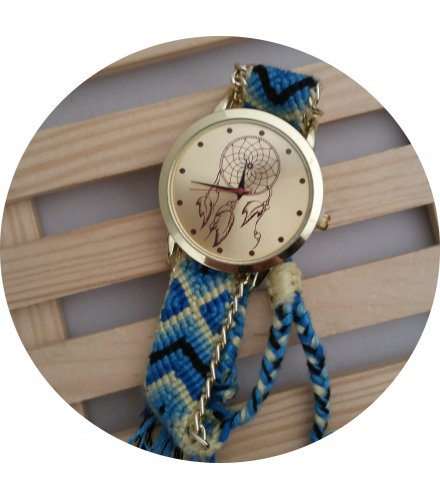 W2532 - Woven rope bracelet watch