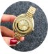 W2799 - Gold Rhinestone Watch