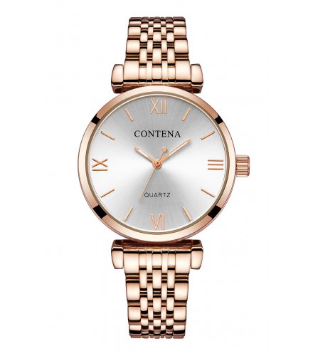 W2832 - High-end casual classic stud alloy ladies watch