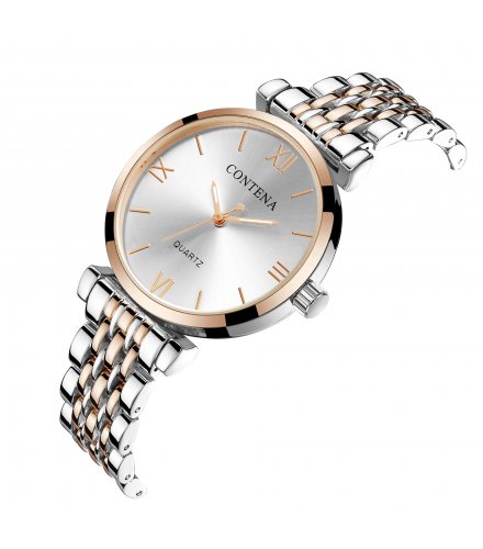 W2834 - High-end casual classic stud alloy ladies watch