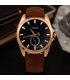 W2897  - Leather Casual Unisex Dial Watch