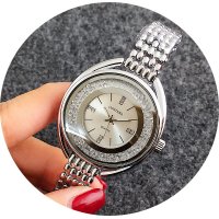 W2957 - Contena Rhinestone Silver Watch
