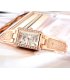 W2996 - Rose gold square dial ladies bracelet watch