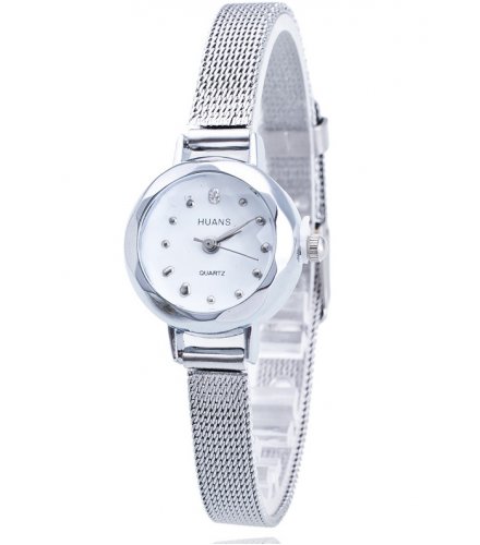 W3056 - Silver Mesh Belt Watch