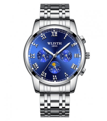 W3086 - Silver Quartz Men's Steel Watch