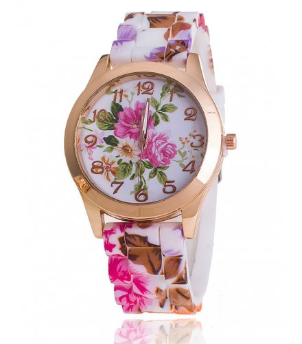 W3092 - Silicone Floral Watch