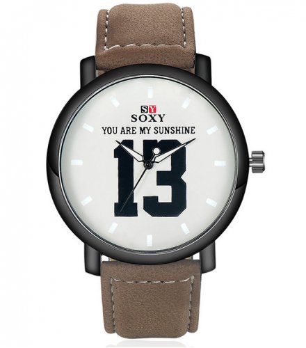 W3170 - SOXY Fashion casual leather men's watch